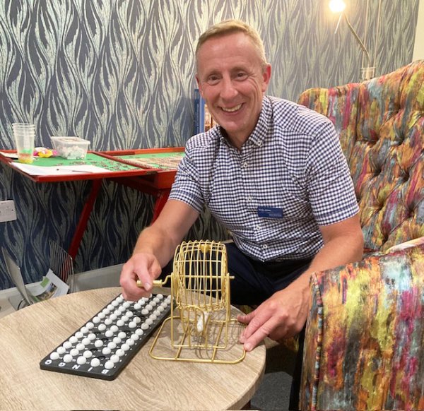 Duty Manager Andy preparing a game